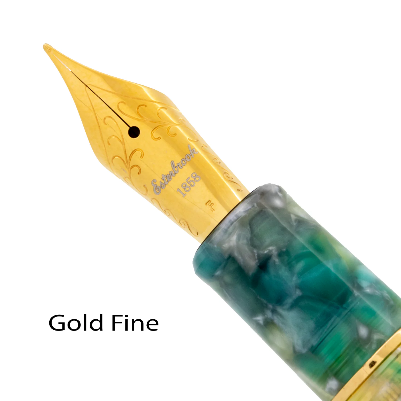 Esterbrook Estie Sea Glass Oversize with Gold Trim Fountain - Image 4