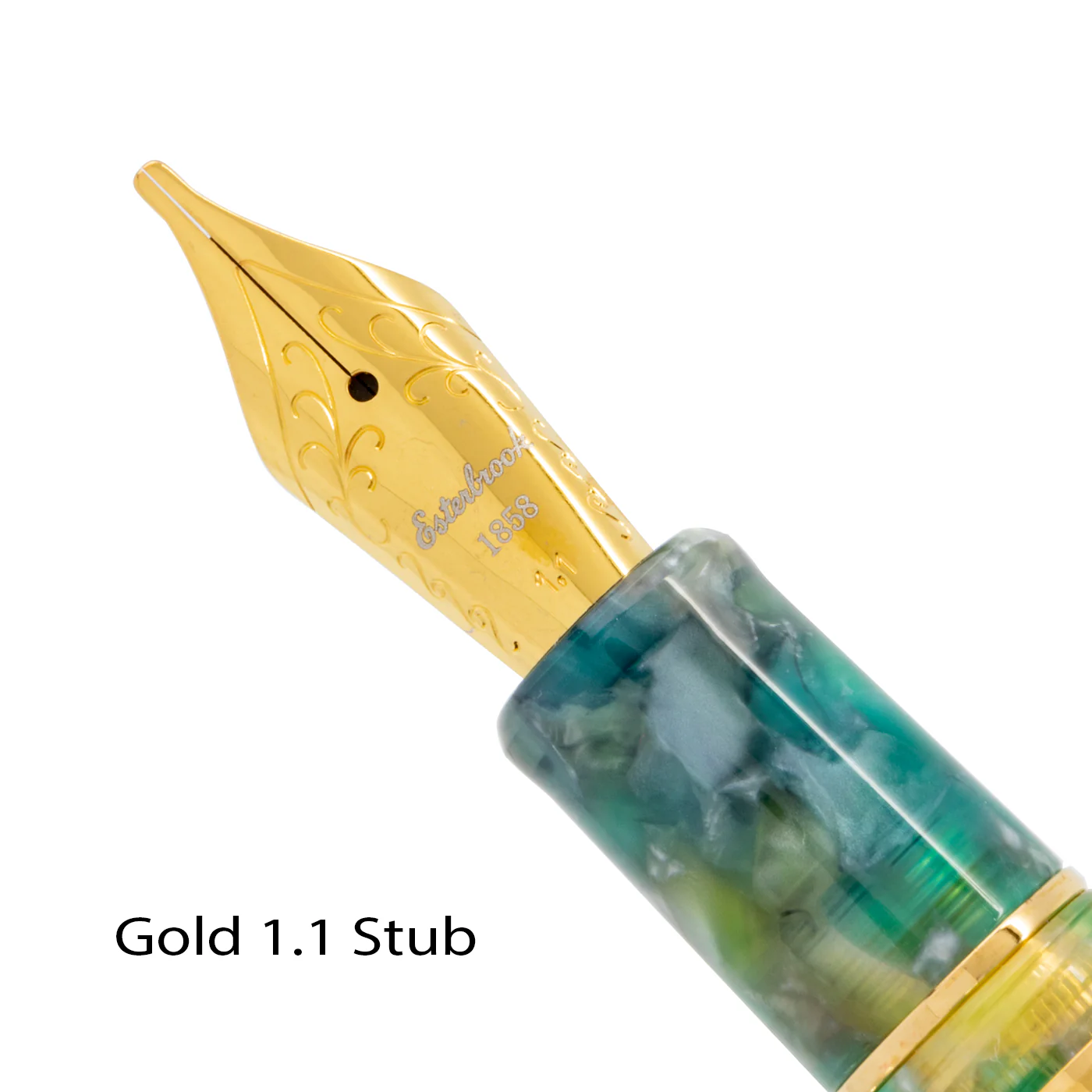 Esterbrook Estie Sea Glass Oversize with Gold Trim Fountain - Image 7