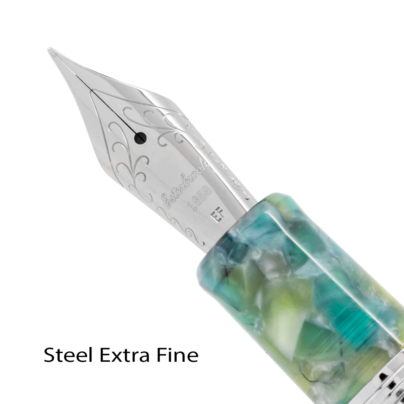 Esterbrook Estie Sea Glass with Chrome Trim Fountain - Image 4