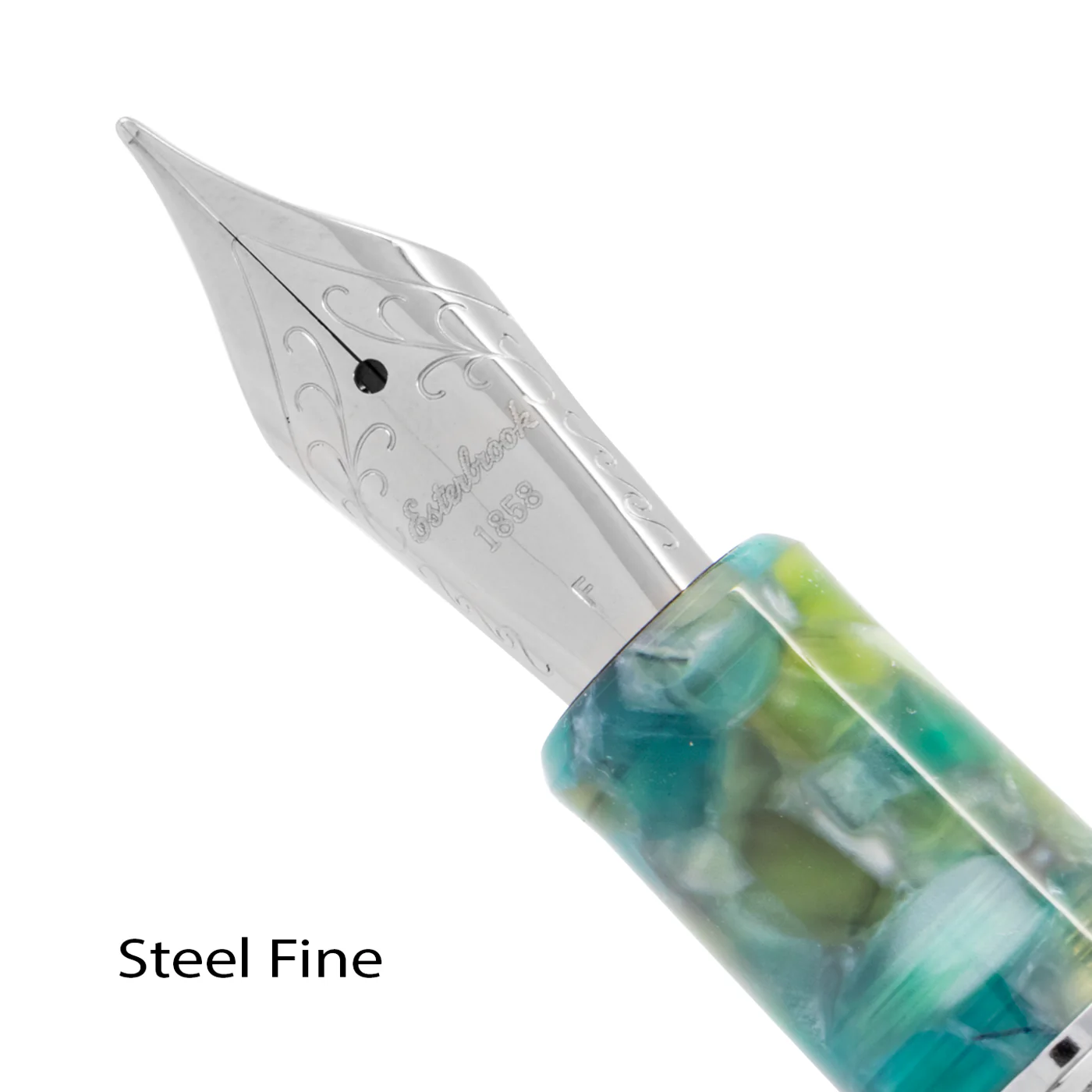 Esterbrook Estie Sea Glass with Chrome Trim Fountain - Image 5