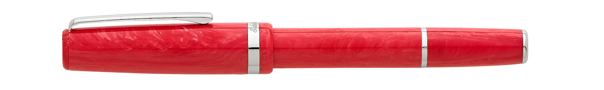 Esterbrook JR Pocket Pen Fountain - Carmine Red with Palladium Trim - Image 2