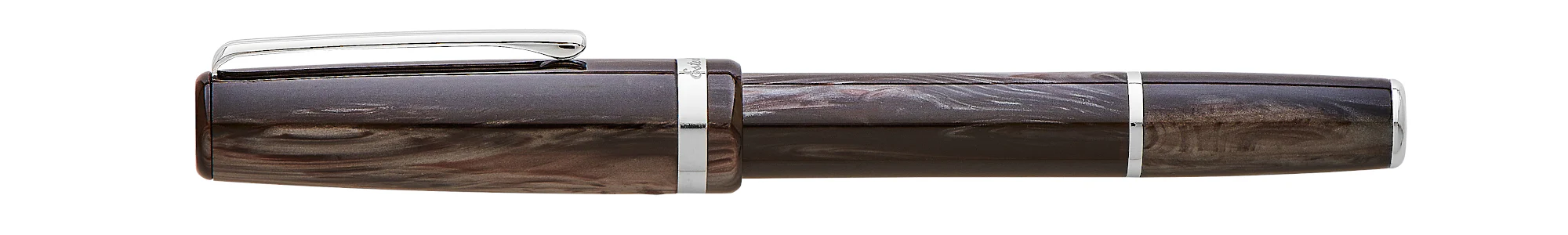 Esterbrook JR Pocket Pen Fountain - Tuxedo Black with Palladium Trim - Image 2