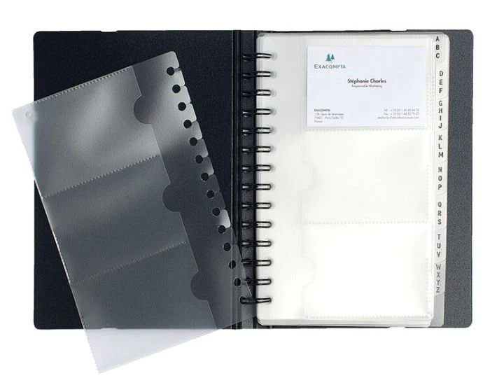 Exacompta Exacard Card Holder Book 8x6" - Image 2