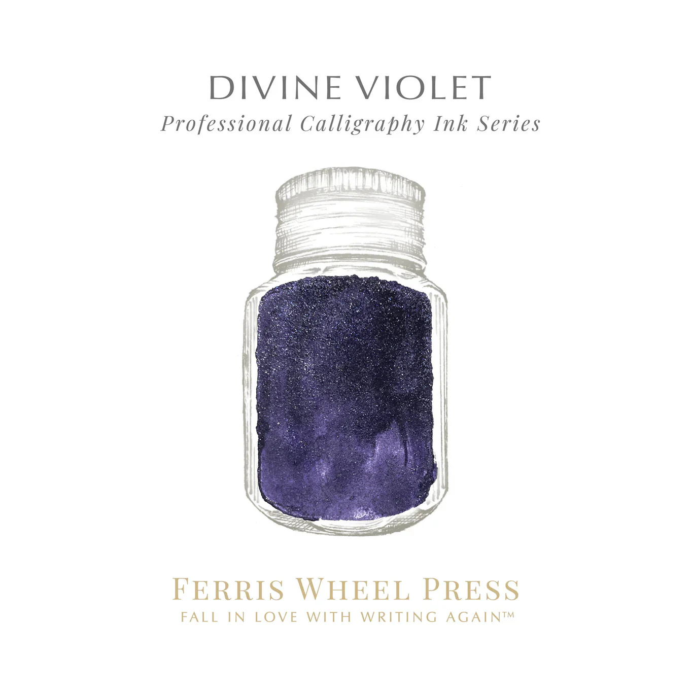 Ferris Wheel Press - Calligraphy Ink - Divine Violet - Image 3