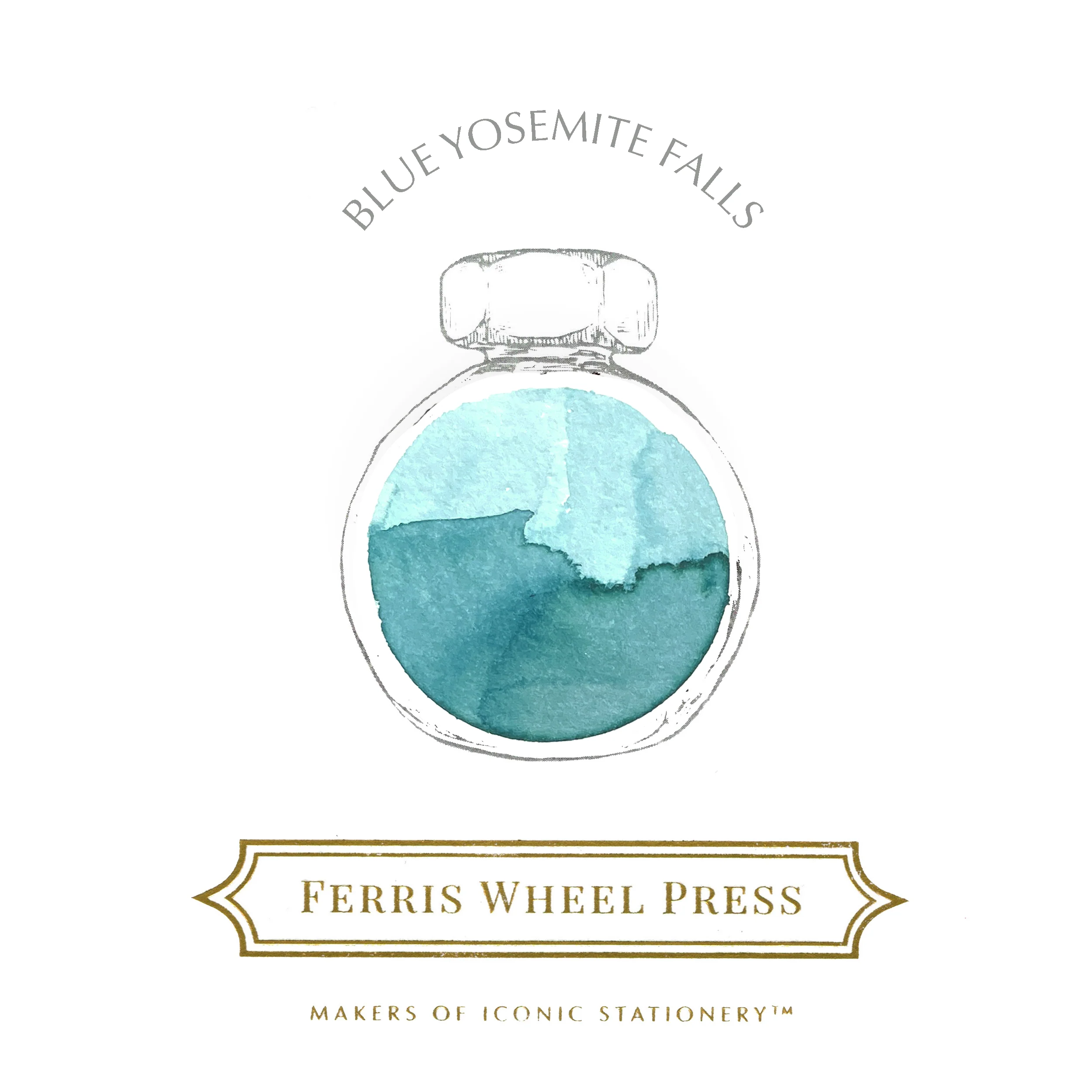 Ferris Wheel Press - Dreaming in California Collection -Blue Yosemite Falls - Image 2