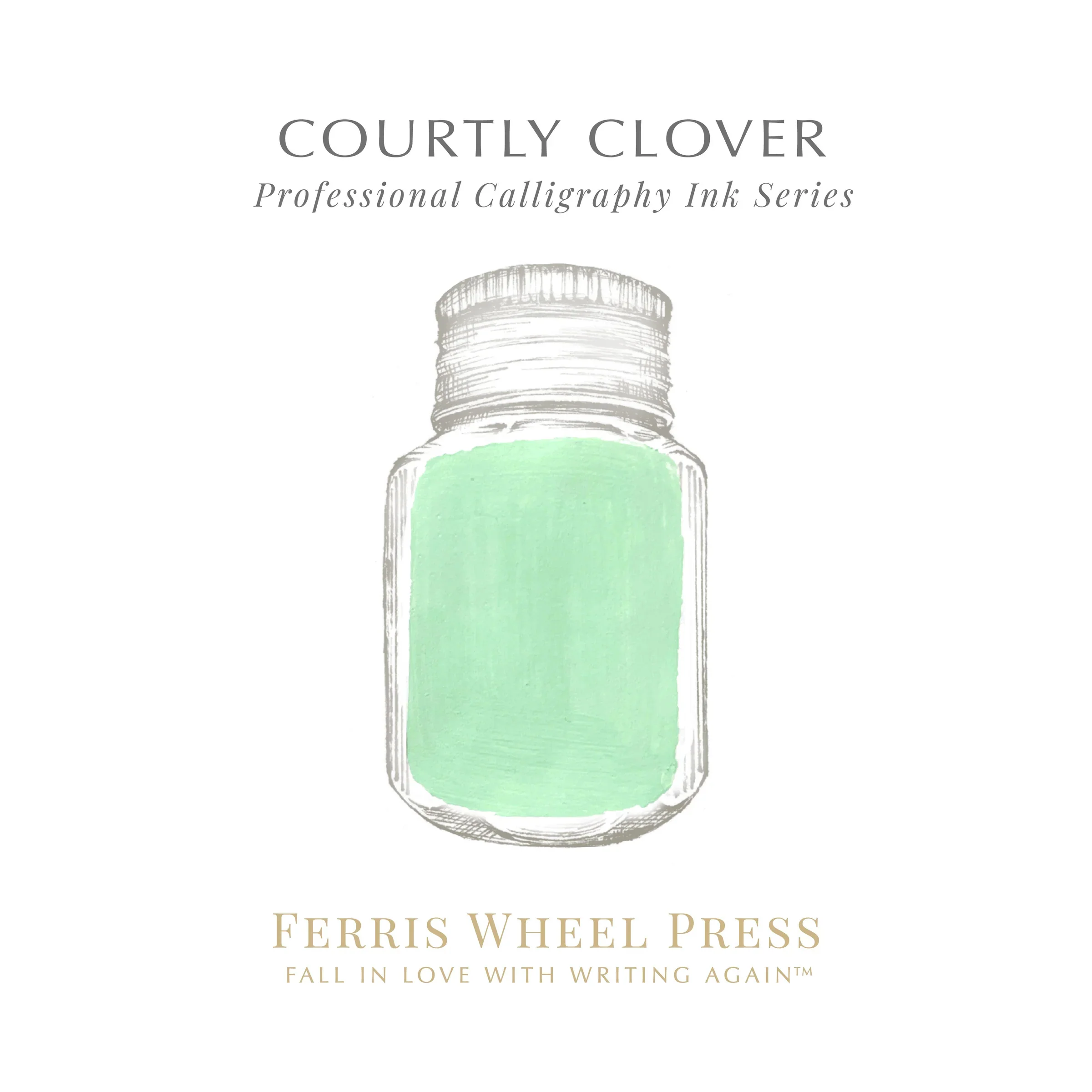 Ferris Wheel Press - Fanciful Events Calligraphy Ink - Courtly Clover - Image 3
