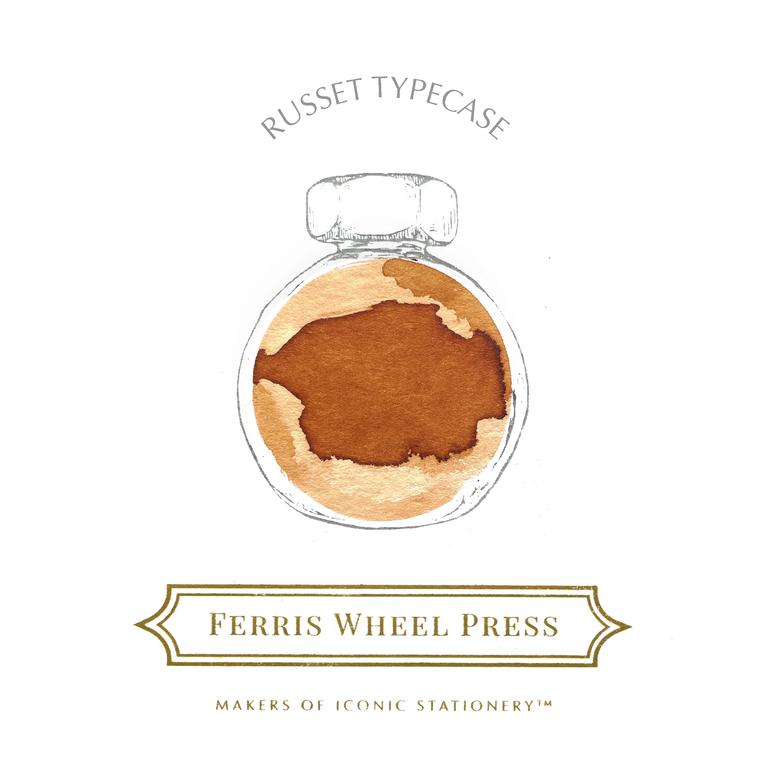 Ferris Wheel Press The Print Shoppe Collection - Russet Typecase - Image 2