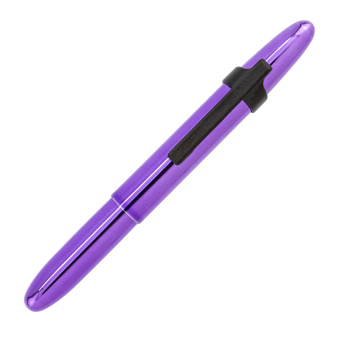 Fisher Space Pen Bullet - Purple Haze with Black Finger Grip & Matte Black Clip - Image 2