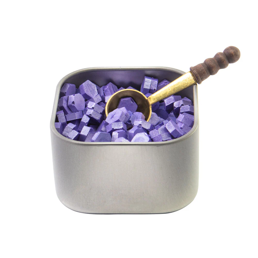 Freund Mayer Sealing Wax Beads in Tin with Spoon - Image 4