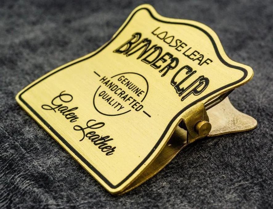 Galen Leather Co. Brass Binder Clip - Image 3