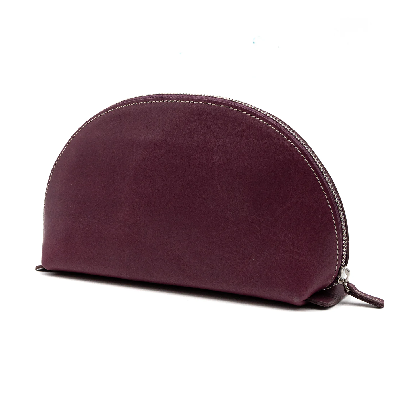 Galen Leather Co. Leather Lunar Makeup / Toiletry bag - Purple