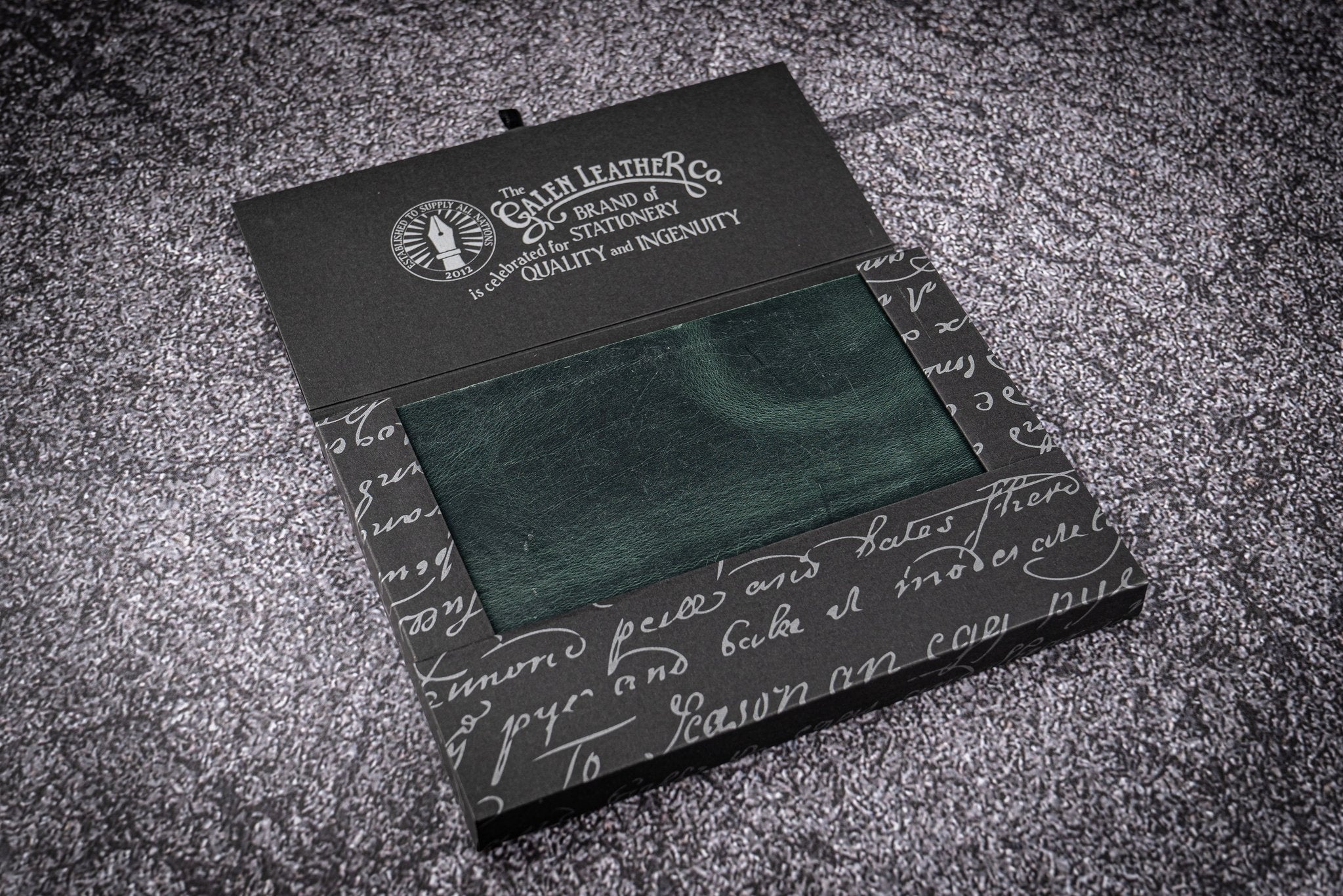 Galen Leather Co. Leather Notebook - Tomoe River Paper - A5 Crazy Horse Green - Image 6