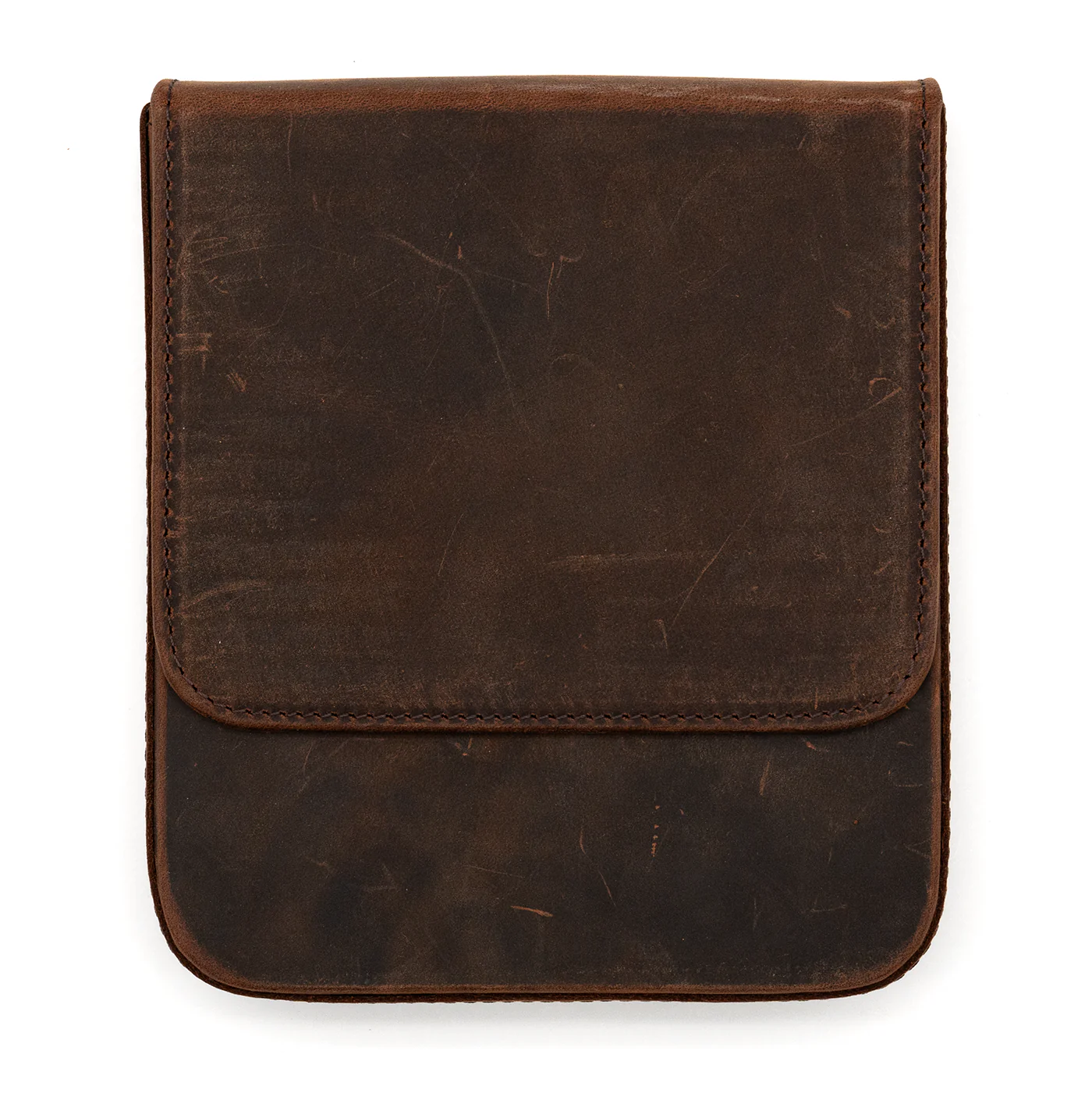 Galen Leather Co. Magnum Opus 6 Slot Hard Pen Case - Crazy Horse Havana Brown - Image 2