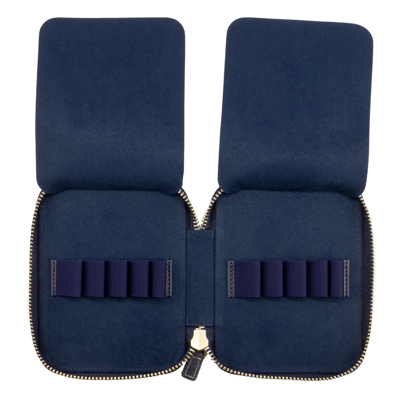 Galen Leather Co. Zippered 10 Slot Pen Case - Crazy Horse Navy - Image 2