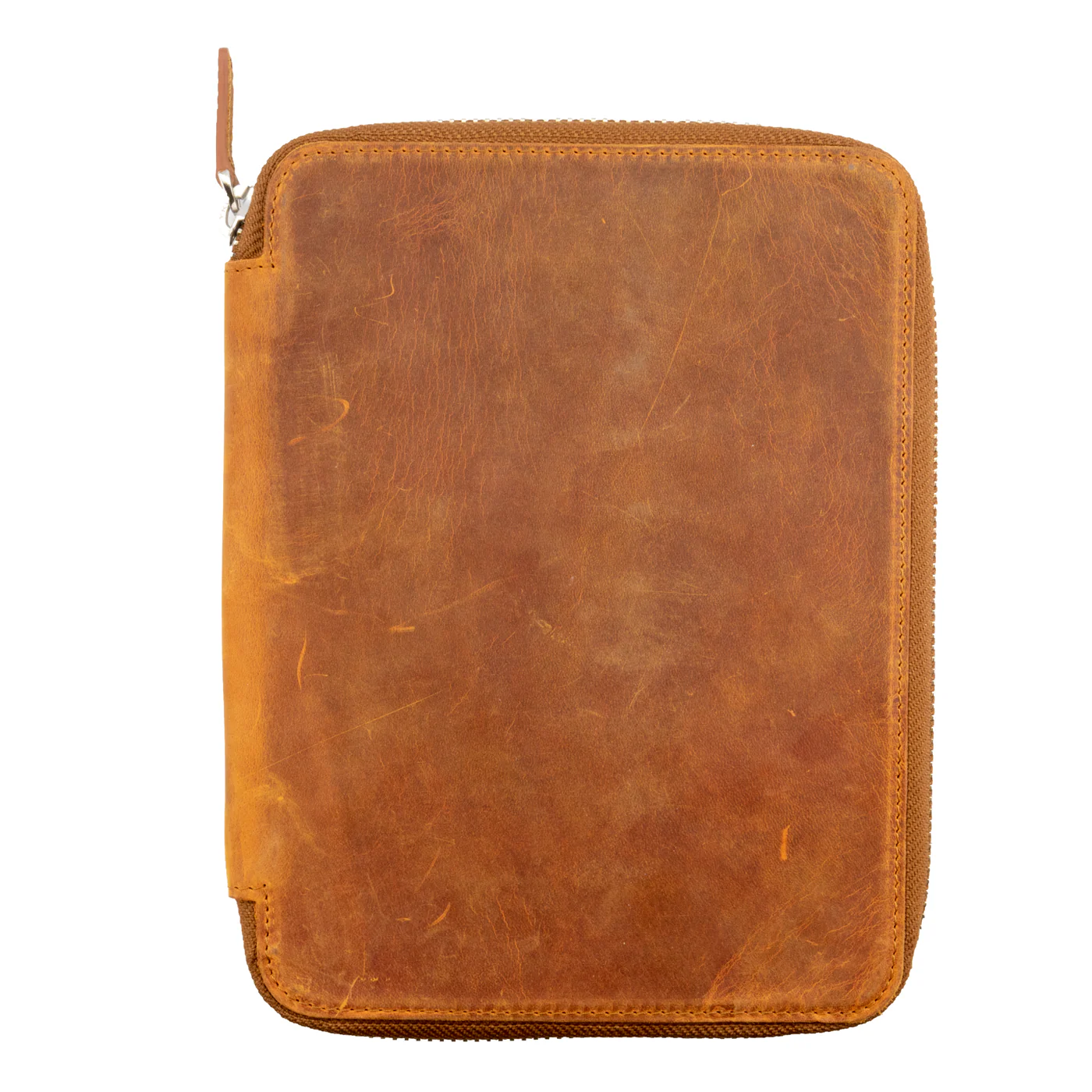 Galen Leather Co. Zippered 20 Slot Pen Case - Crazy Horse Brown