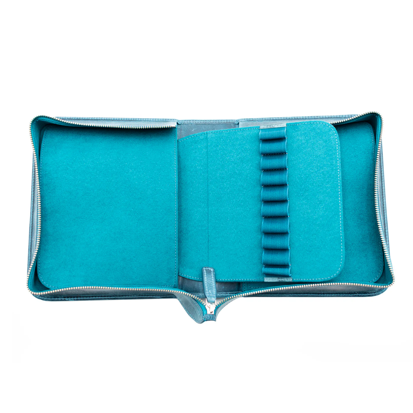 Galen Leather Co. Zippered 40 Slot Pen Case - Crazy Horse Ocean - Image 2