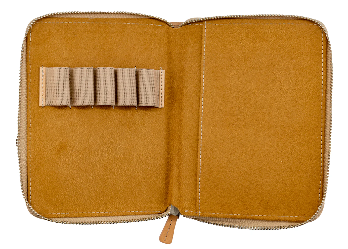 Galen Leather Co. Zippered 5 Slot Pen Case - Undyed Leather - Image 2