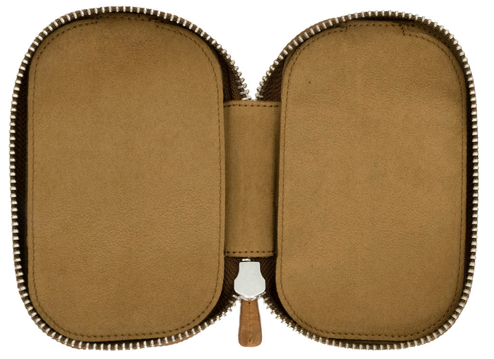 Galen Leather Co. Zippered 6 Slot Pen Case - Crazy Horse Brown - Image 2