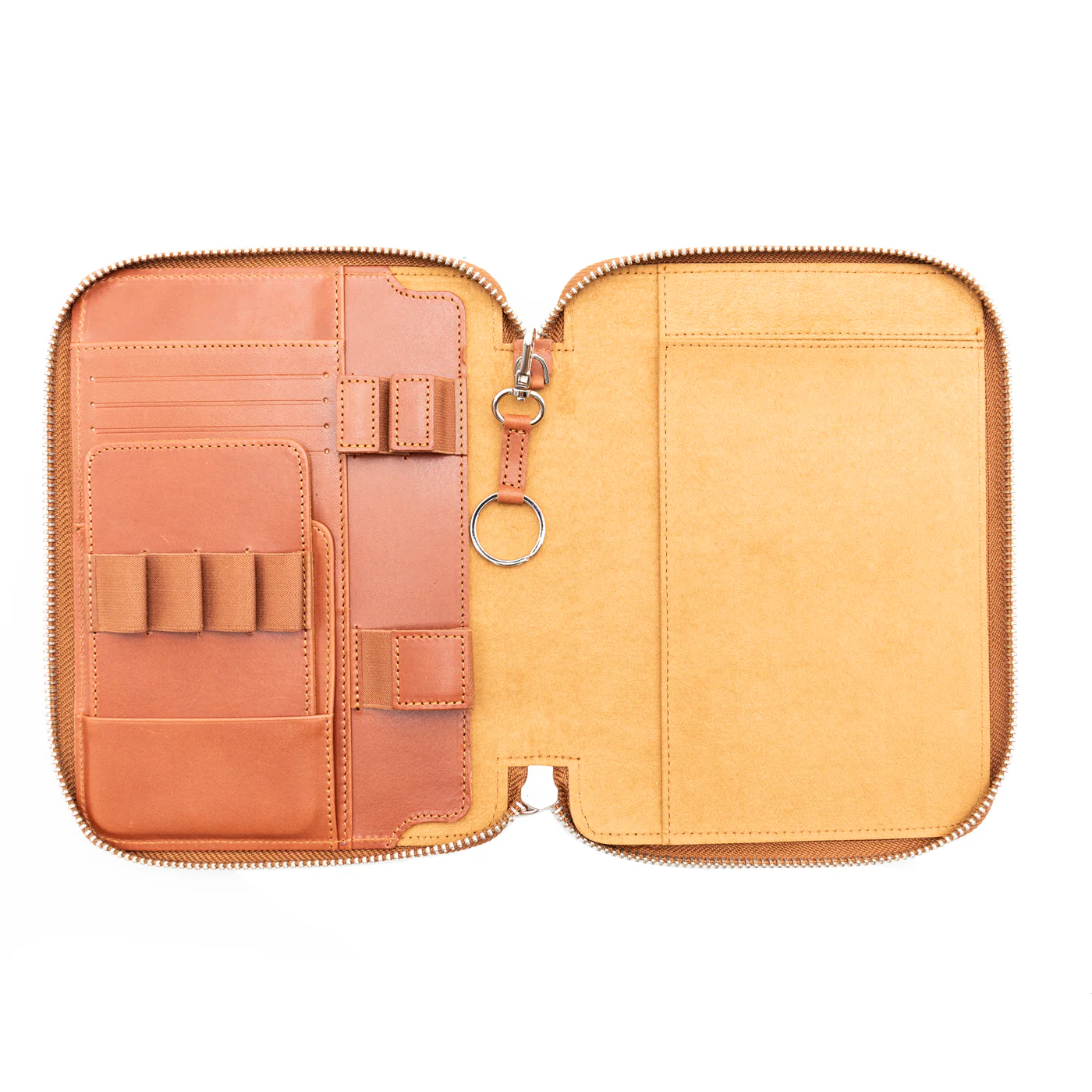 Galen Leather Co. Zippered A5 Notebook Folio - Brown - Image 2