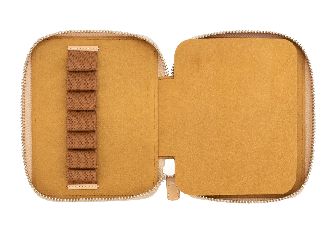 Galen Leather Co. Zippered Collector Pen Case for 14 Kawecos - Undyed - Image 2