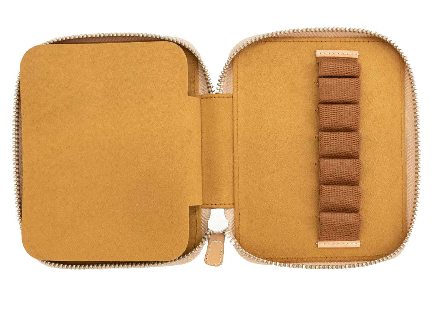 Galen Leather Co. Zippered Collector Pen Case for 14 Kawecos - Undyed - Image 3
