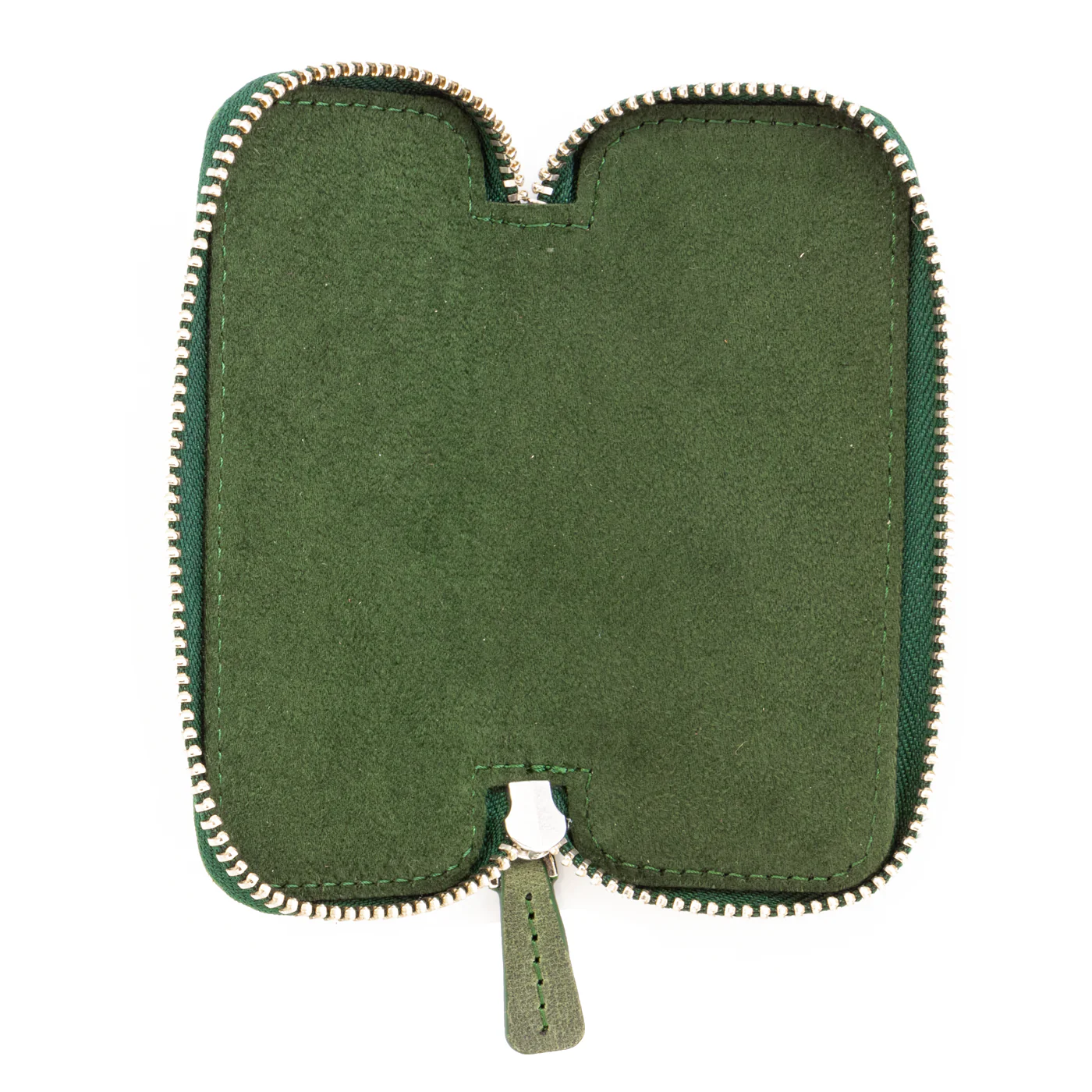 Galen Leather Co. Zippered Double Pen Case For Kaweco - Crazy Horse Green - Image 2
