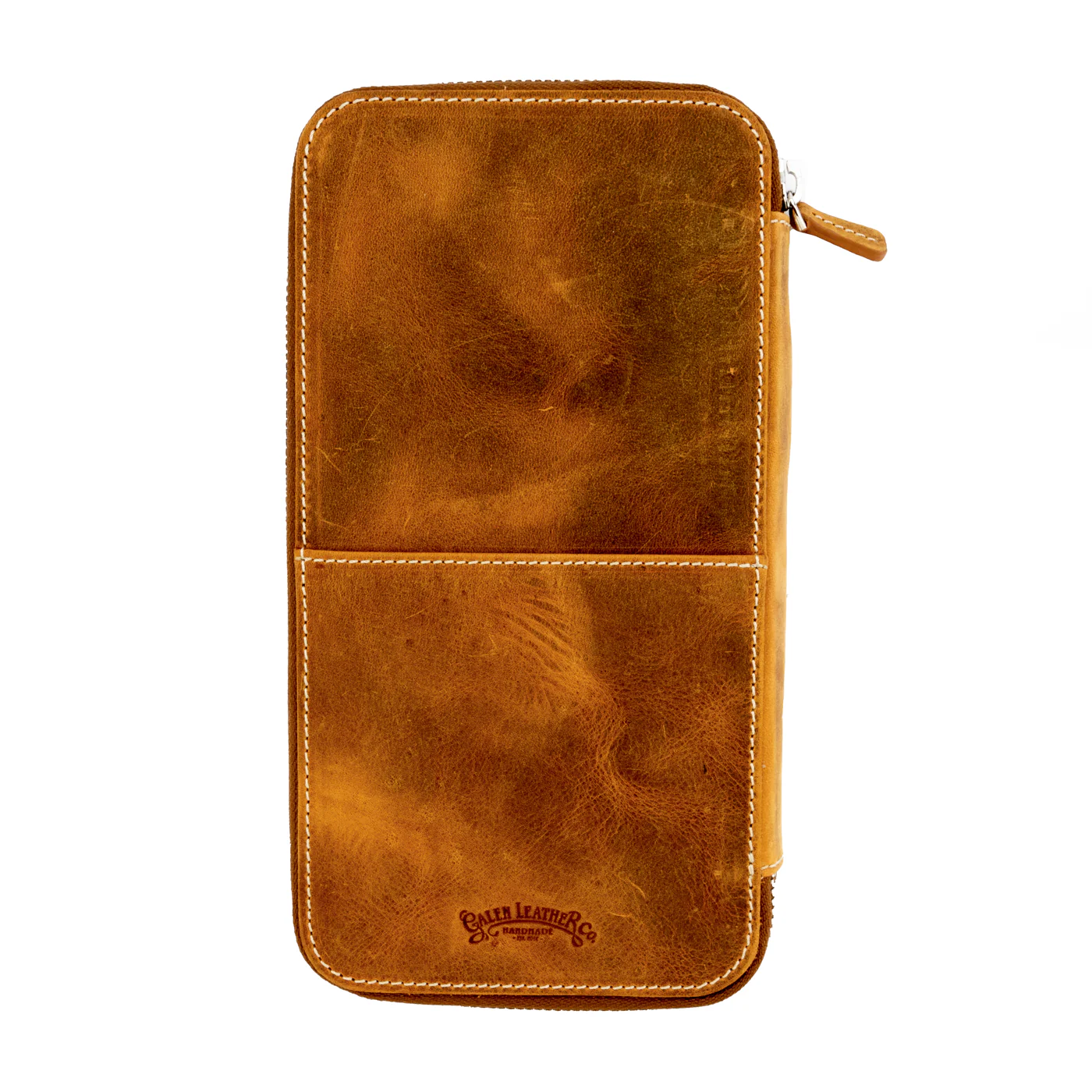 Galen Leather Co. Zippered Hobonichi Weeks Cover- Crazy Horse Brown - Image 3