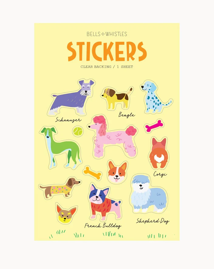 Girl of All Work - Dogs Clear Stickers
