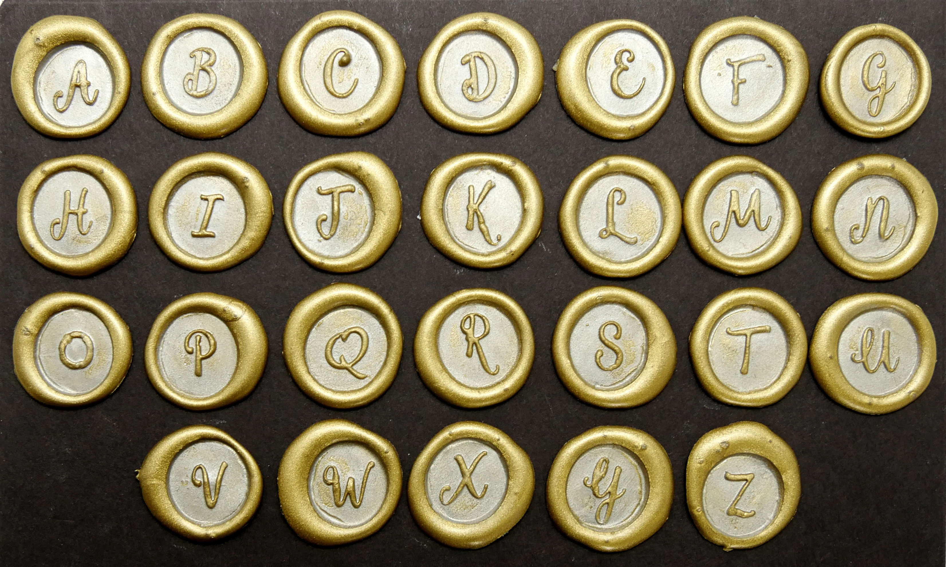 Global Solutions Metal Wax Seal Scroll Handle "Swirl" Letters
