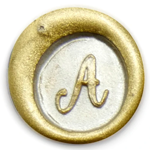 Global Solutions Metal Wax Seal Scroll Handle "Swirl" Letters - Image 3