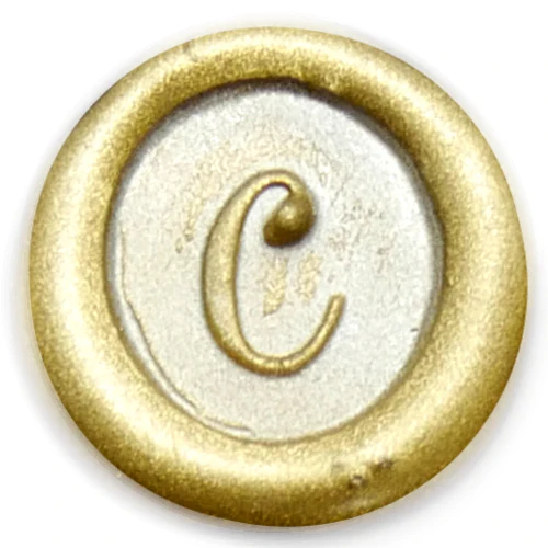 Global Solutions Metal Wax Seal Scroll Handle "Swirl" Letters - Image 5