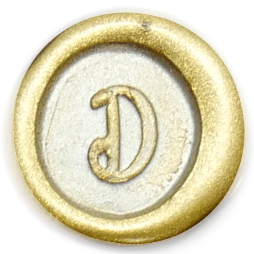 Global Solutions Metal Wax Seal Scroll Handle "Swirl" Letters - Image 6