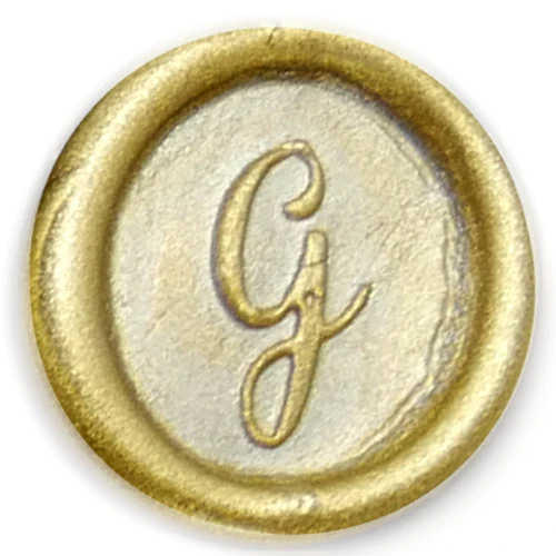 Global Solutions Metal Wax Seal Scroll Handle "Swirl" Letters - Image 9