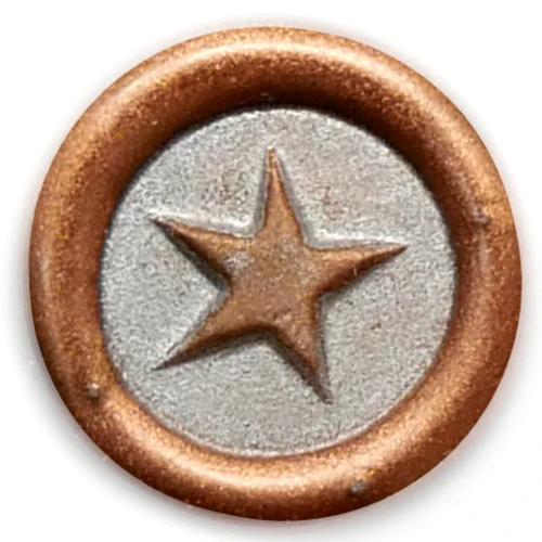 Global Solutions Metal Wax Seal Small Star 5 Point