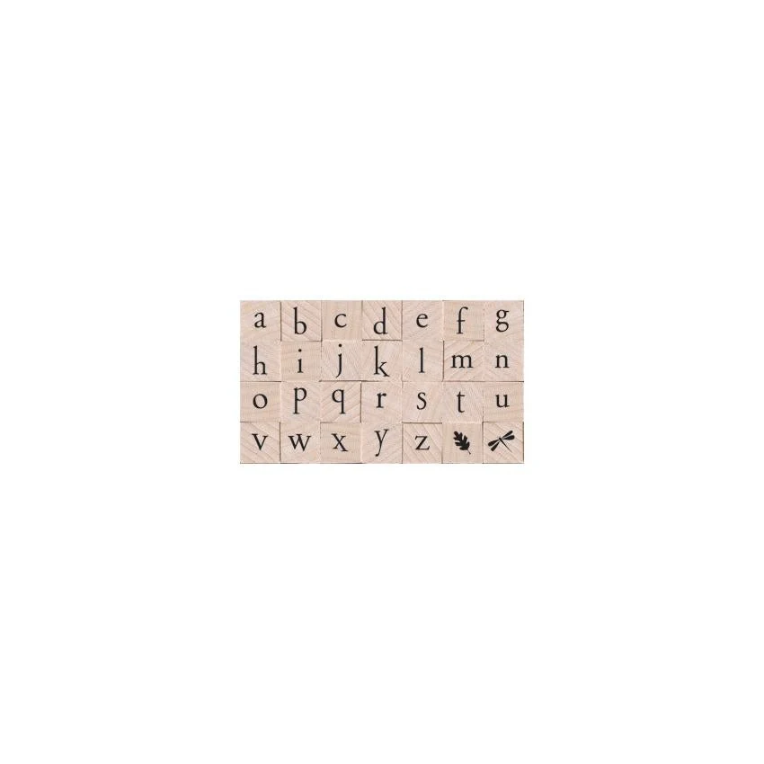 Hero Arts Wooden Stamp - Printer's Type Lower Alphabet