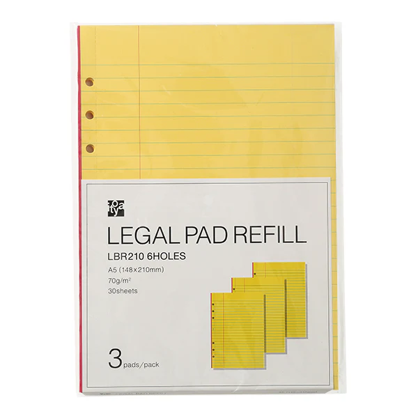 Itoya Refills A5 - Legal Pad