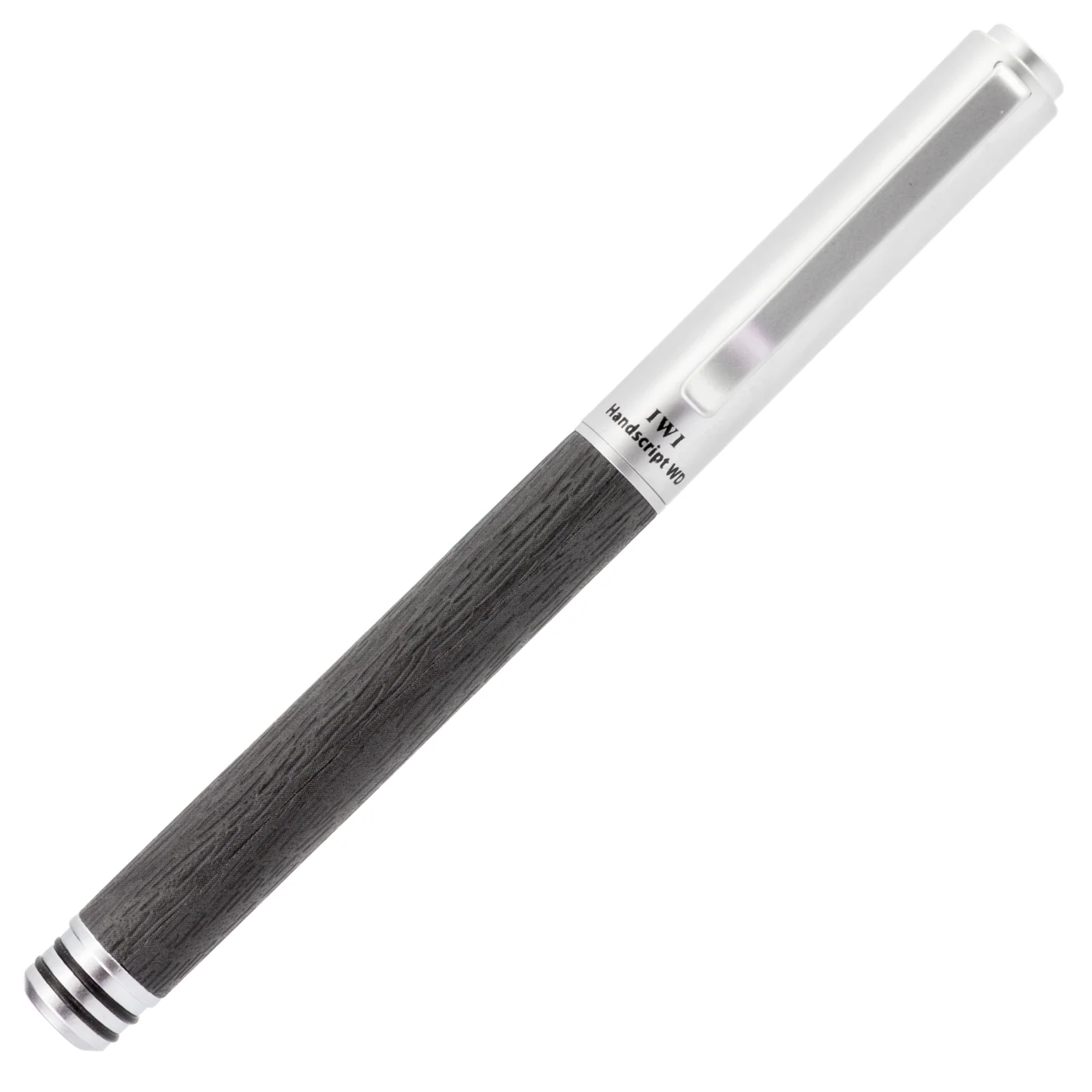 IWI Handscript Fountain Pen- Grey Wood-Texture Leather - Image 2