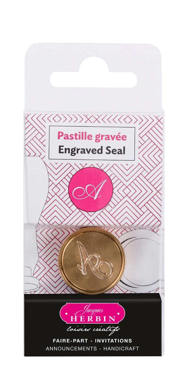Jacques Herbin Brass Wax Seal Symbol Scripted Old Style Alphabet - Image 2