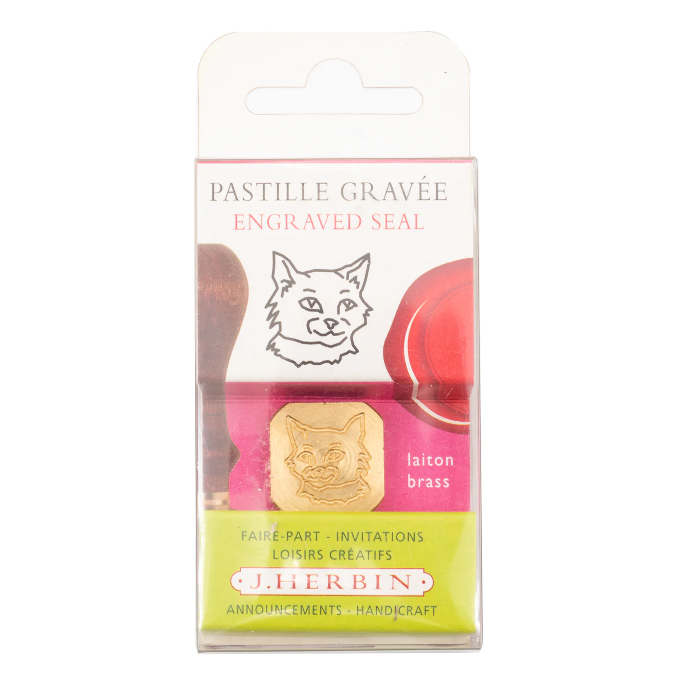 Jacques Herbin Brass Wax Seal Symbol- Cat - Image 2