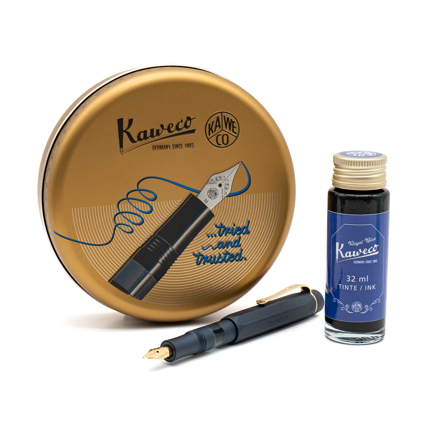 Kaweco Sport Piston - AL Navy Fountain With Ink - Image 4