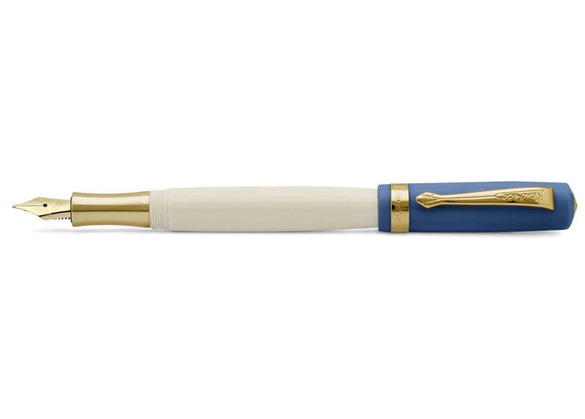 Kaweco Student Fountain - 50's Rock Blue & Ivory - Image 2