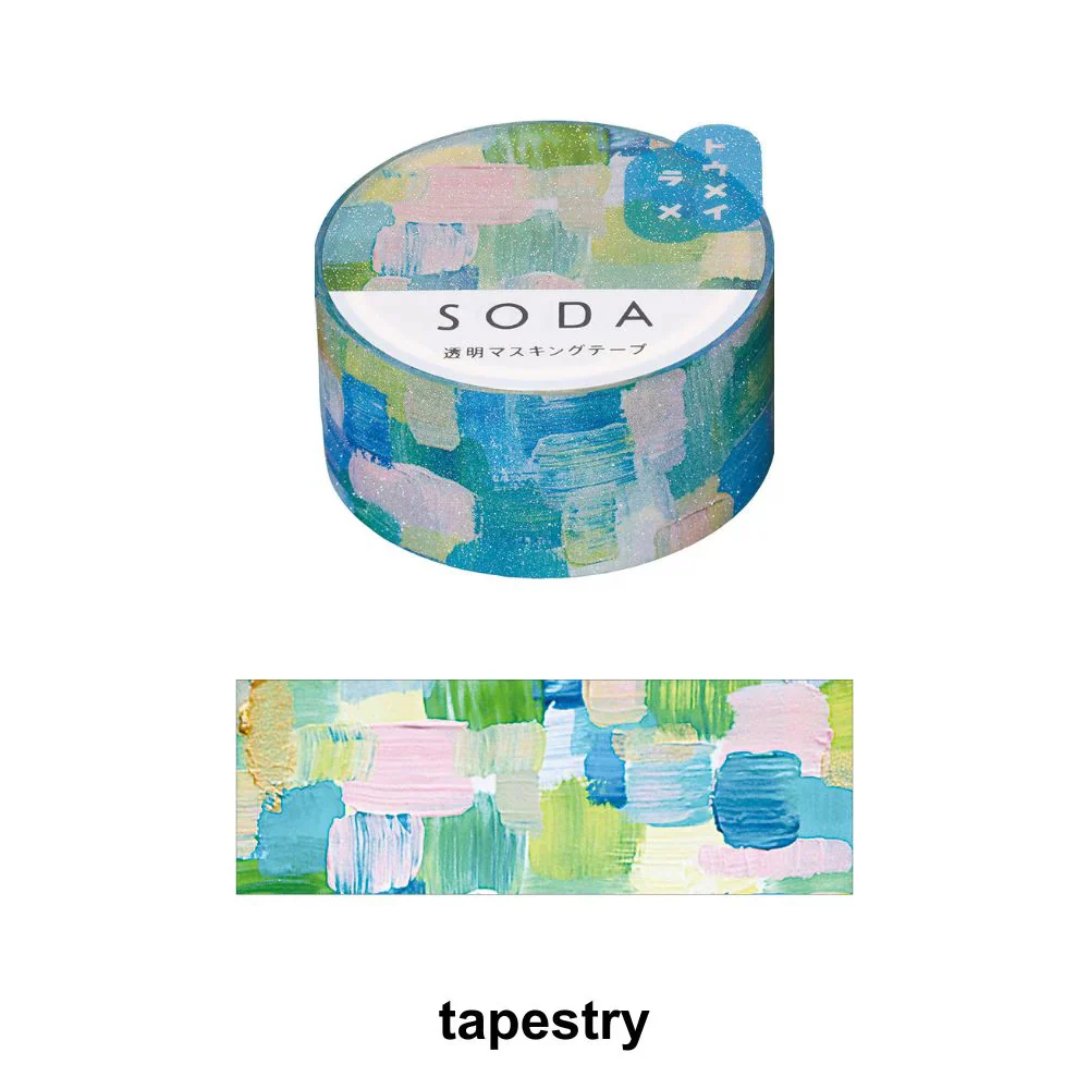 King Jim SODA Transparent Masking Tape - 20mm - Tapestry - Image 2