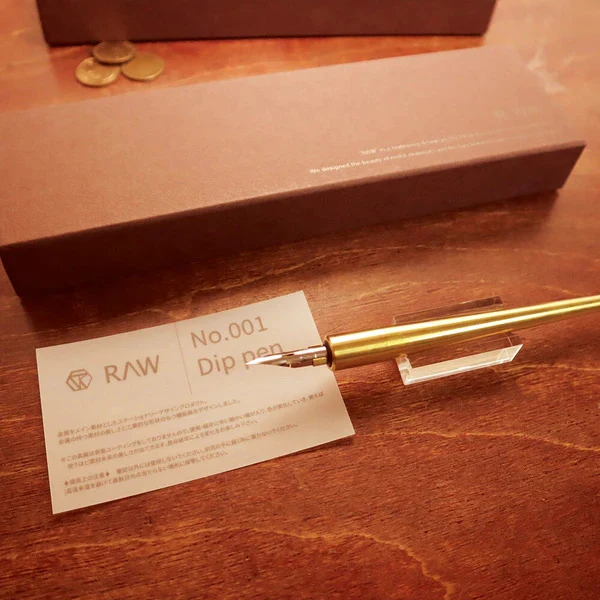 Kitera - RAW Desktop Collection Brass Dip Pen - Image 2
