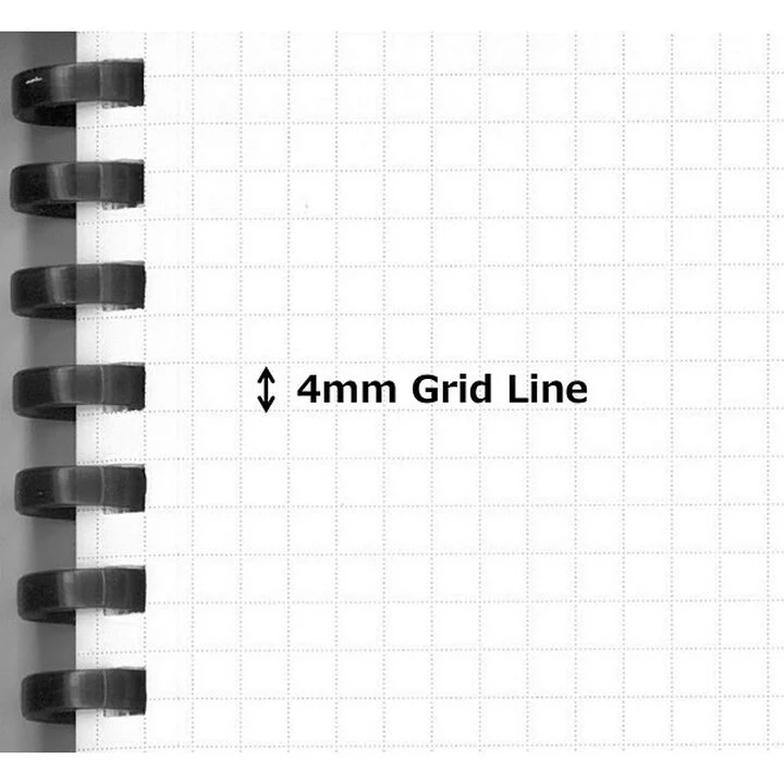 Kokuyo A5 Soft Ring Notebook - 4mm Grid - Image 2