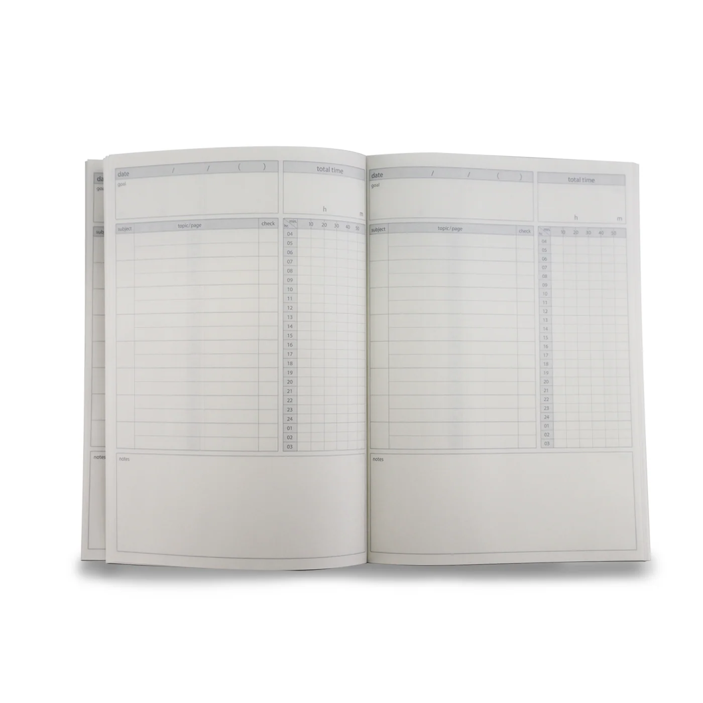 Kokuyo Campus Study Planner Daily Visualized - Grey - Image 2