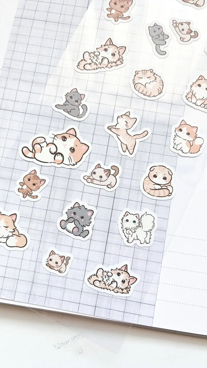 Kuboandlucy Stationery Co. Sticker Sheet - Perfectly Pawsome