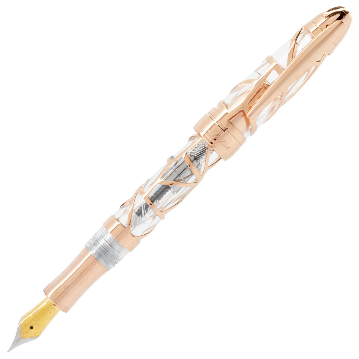 Laban Skeleton Rose Gold Fountain Pen