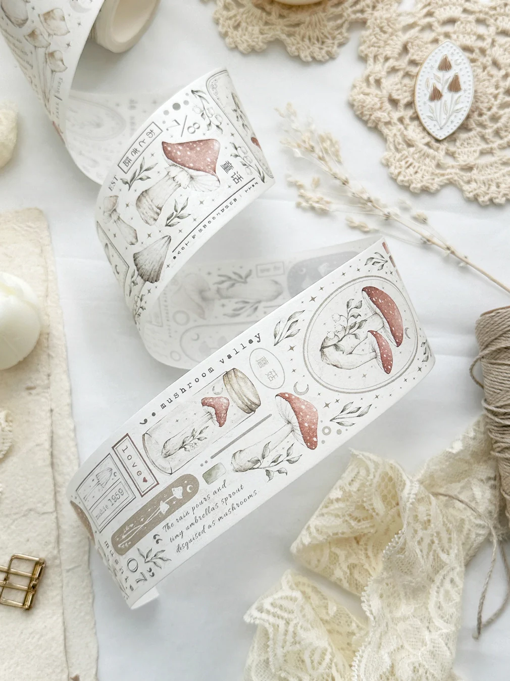 Leelajournals Pet Tape - Fungi Fairytale Washi ( Pre Cut)