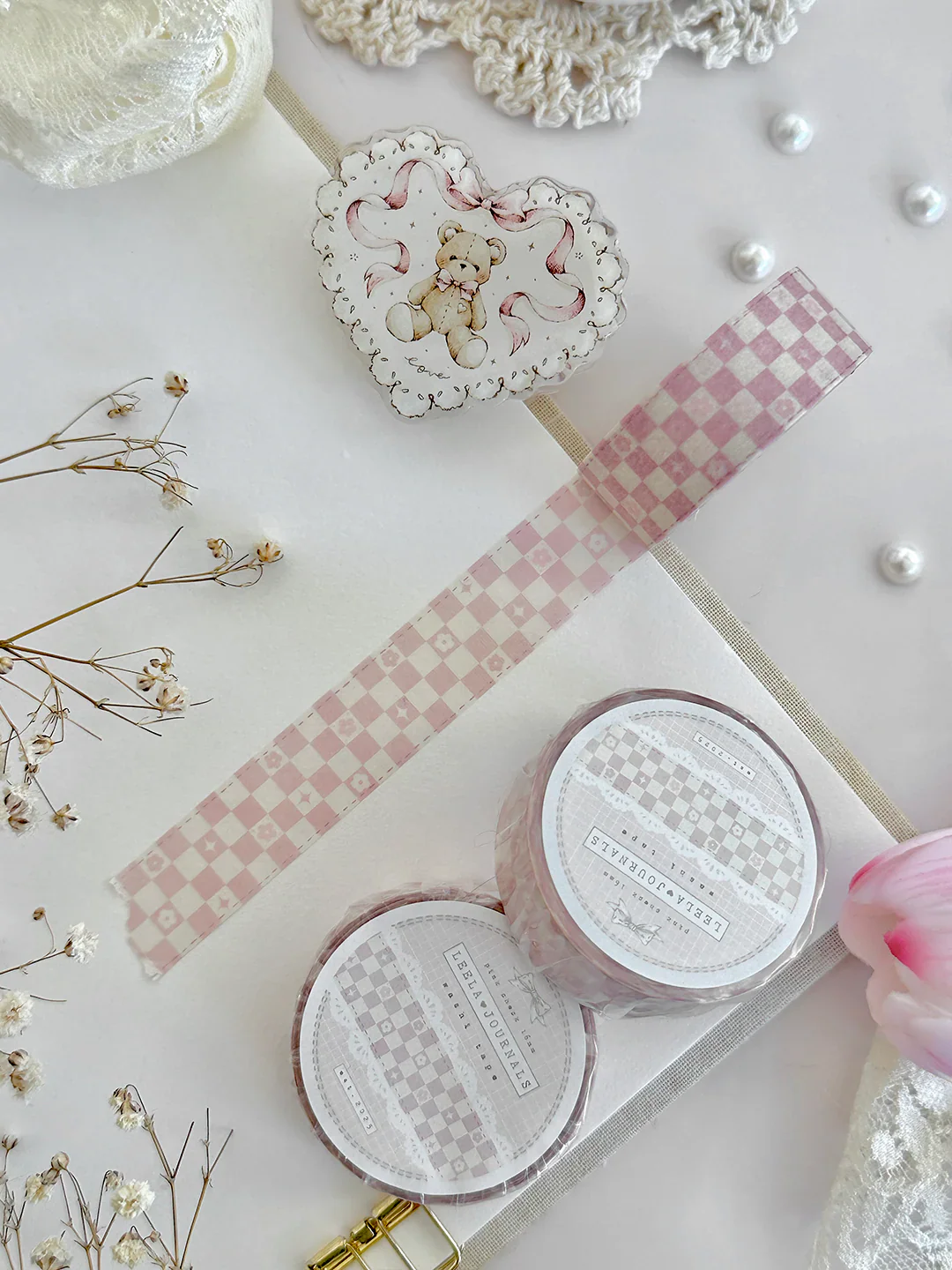 Leelajournals Washi Tape - Whimsy Checks