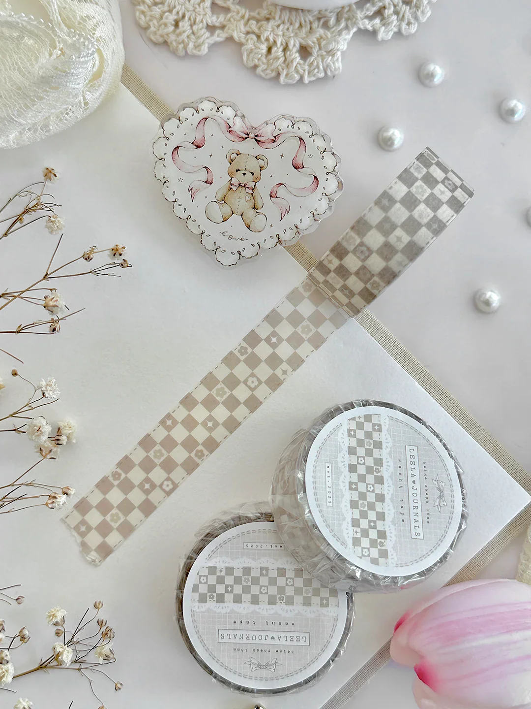Leelajournals Washi Tape - Whimsy Checks - Image 2